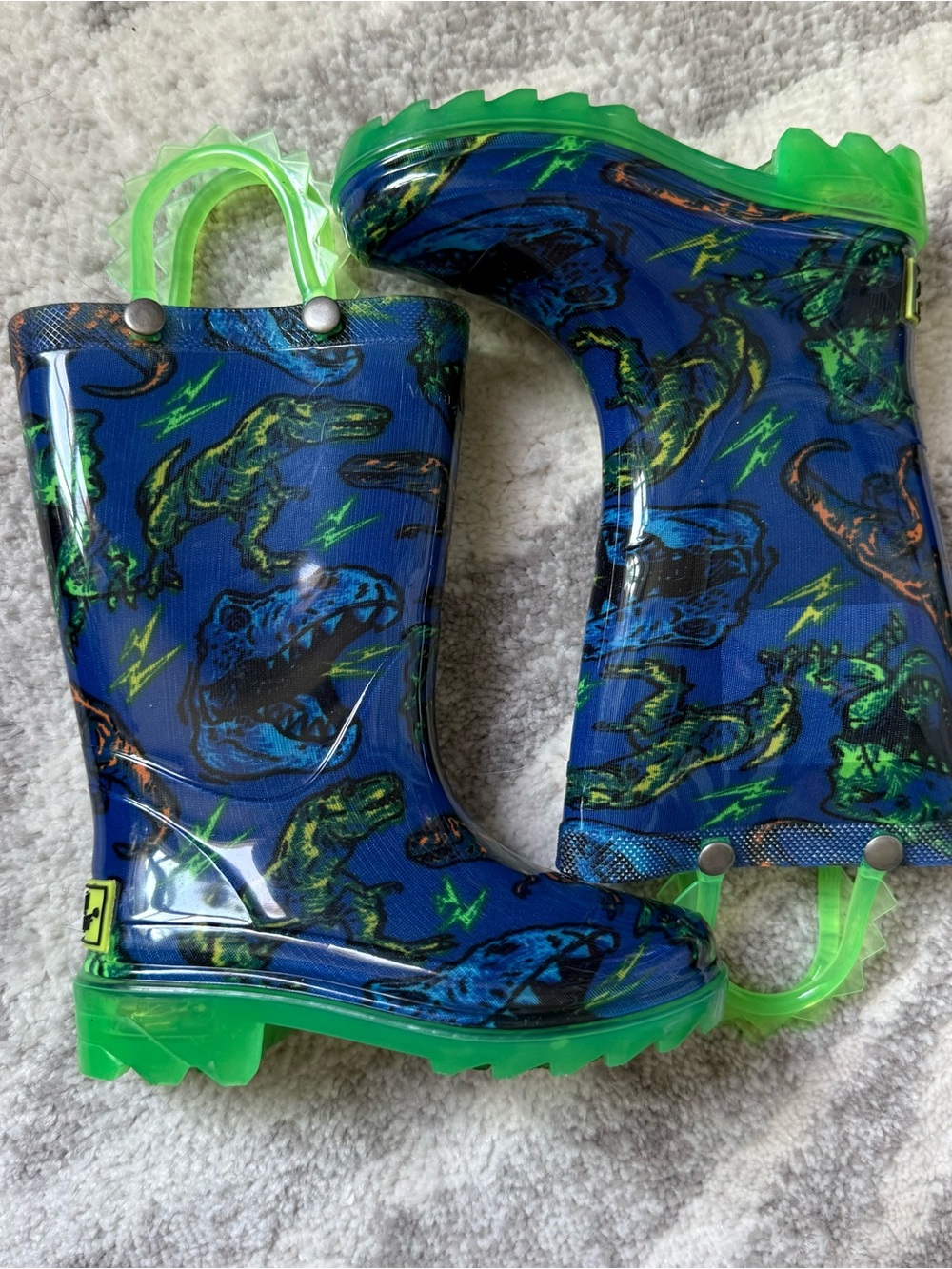 Western Chief T-Rex Light-Up Rain Boots toddler size 6